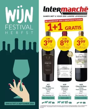 Catalogue Intermarché à Drogenbos | Onze Wijn Festival Hersft NL | 2025-09-16T00:00:00.000Z - 2025-09-30T00:00:00.000Z