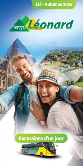 Catalogue Voyages Leonard à Vilvoorde | Excursions d'un jour Eté-Automne 2025 | 2025-09-16T00:00:00.000Z - 2025-09-30T00:00:00.000Z