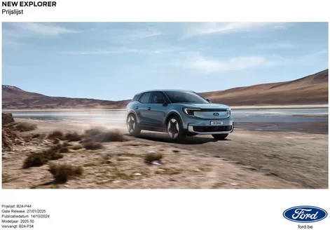 Catalogue Ford à Anvers | NEW FORD EXPLORER EV | 2025-09-16T00:00:00.000Z - 2026-09-16T00:00:00.000Z