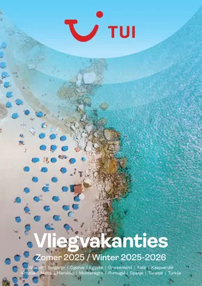 Catalogue TUI à Mortsel | Vliegvakanties | 2025-09-17T00:00:00.000Z - 2025-10-01T00:00:00.000Z