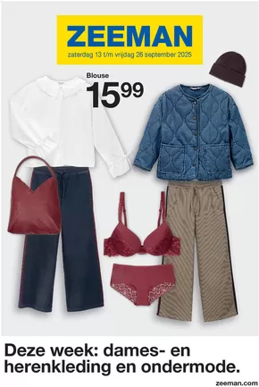 Catalogue Zeeman à Libramont-Chevigny | folder Zeeman | 2025-09-17T00:00:00.000Z - 2025-10-01T00:00:00.000Z