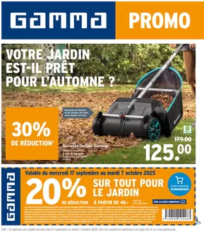 Catalogue GAMMA à Mons | Meilleures offres pour tous les chasseurs de bonnes affaires | 2025-09-17T00:00:00.000Z - 2025-12-31T00:00:00.000Z