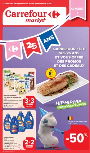 Catalogue Carrefour Market à Mouscron | Meilleures offres pour tous les clients | 2025-09-24T00:00:00.000Z - 2025-09-30T00:00:00.000Z