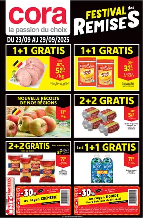 Catalogue Cora à Neupré | Bons plans exclusifs | 2025-09-20T00:00:00.000Z - 2025-10-04T00:00:00.000Z