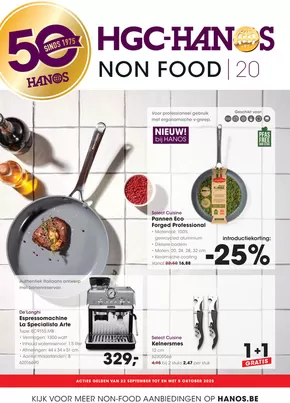 Catalogue Hanos à Hasselt | Non Food 20 | 2025-09-22T00:00:00.000Z - 2025-10-05T00:00:00.000Z