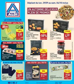 Catalogue Aldi à Lessines | Promotions spéciales en cours | 2025-09-26T00:00:00.000Z - 2025-10-10T00:00:00.000Z