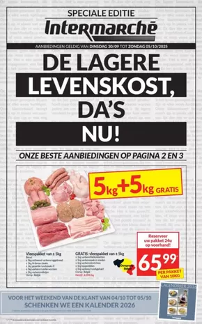 Catalogue Intermarché à Gedinne | Ontdek de folder van 30/09 NL | 2025-09-27T00:00:00.000Z - 2025-10-11T00:00:00.000Z