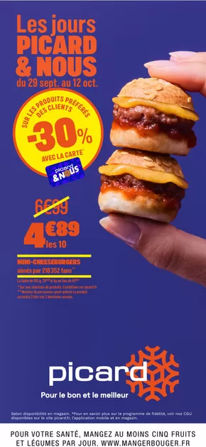 Catalogue Picard à Lessines | Nos meilleures bonnes affaires | 2025-09-29T00:00:00.000Z - 2025-10-13T00:00:00.000Z
