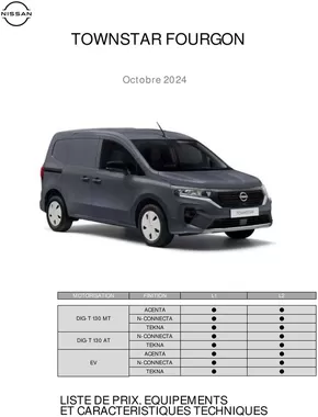 Catalogue Nissan à Gent | Liste des prix Townstar Van BEFR | 2025-09-29T00:00:00.000Z - 2025-10-13T00:00:00.000Z
