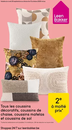 Catalogue Leen Bakker à Namur | Folder Leen Bakker - FR | 2025-09-30T00:00:00.000Z - 2025-10-14T00:00:00.000Z