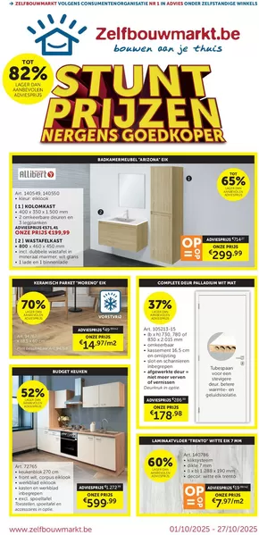 Catalogue Zelfbouwmarkt | Stunt Prijzen | 2025-10-01T00:00:00.000Z - 2025-10-27T00:00:00.000Z