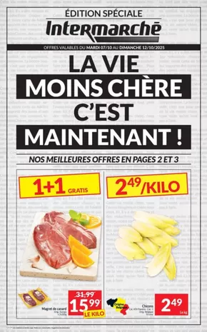 Catalogue Intermarché à Philippeville | Découvrez notre folder du 07/10 FR | 2025-10-07T00:00:00.000Z - 2025-10-12T00:00:00.000Z