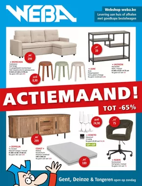 Catalogue Weba à Hasselt | folder Weba - NL | 2025-10-02T00:00:00.000Z - 2025-10-16T00:00:00.000Z