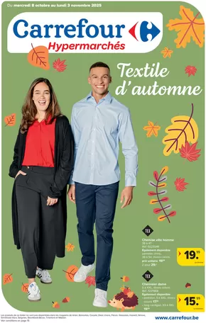 Catalogue Carrefour à Hasselt | HypermarchésSpécial Textile - FR | 2025-10-08T00:00:00.000Z - 2025-11-03T00:00:00.000Z
