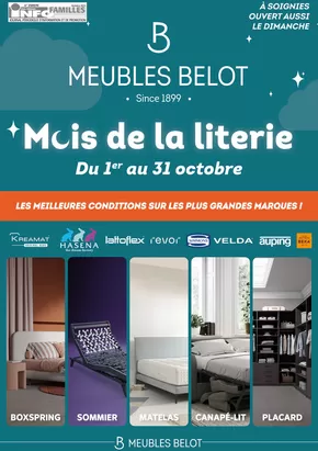Catalogue Belot Meubelen | FOLDER MOIS DE LA LITERIE | 2025-10-04T00:00:00.000Z - 2025-10-18T00:00:00.000Z