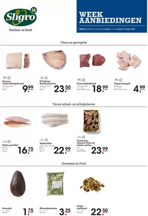 Catalogue Sligro à Gent | Sligro Versaanbiedingen - NL | 2025-10-07T00:00:00.000Z - 2025-10-21T00:00:00.000Z