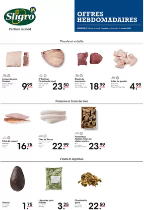Catalogue Sligro à Gent | Sligro Offres ultra-frais - FR | 2025-10-07T00:00:00.000Z - 2025-10-21T00:00:00.000Z
