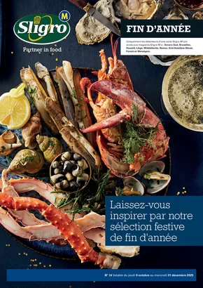 Catalogue Sligro | Sligro Catalogue Fin d'année - FR | 2025-10-08T00:00:00.000Z - 2025-10-22T00:00:00.000Z