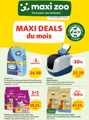 Catalogue Maxi Zoo à Zemst | Maxi Zoo - FR | 2025-10-08T00:00:00.000Z - 2025-10-22T00:00:00.000Z