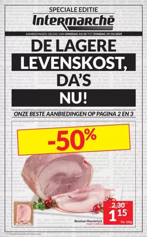 Catalogue Intermarché à Waremme | Ontdek de folder van 14/10 NL | 2025-10-09T00:00:00.000Z - 2025-10-23T00:00:00.000Z