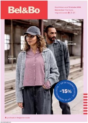 Catalogue Bel&Bo à Arlon | Op De Herencollectie -15% NL | 2025-10-13T00:00:00.000Z - 2025-10-26T00:00:00.000Z