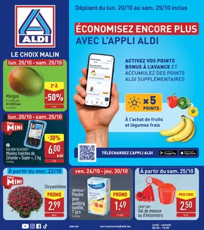 Catalogue Aldi à Mons | Super offre pour les chasseurs de bonnes affaires | 2025-10-14T00:00:00.000Z - 2025-10-28T00:00:00.000Z