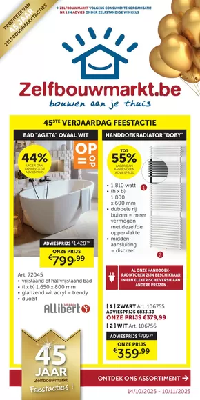 Catalogue Zelfbouwmarkt | Folderacties | 2025-10-14T00:00:00.000Z - 2025-11-10T00:00:00.000Z