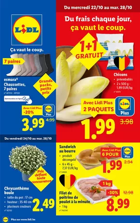 Catalogue Lidl à Anvers | 22/10 - 28/10 | 2025-10-22T00:00:00.000Z - 2025-10-28T00:00:00.000Z