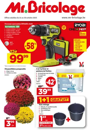 Catalogue Mr. Bricolage à Malines | Nos meilleures bonnes affaires | 2025-10-20T00:00:00.000Z - 2025-11-03T00:00:00.000Z