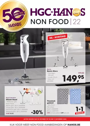 Catalogue Hanos à Roulers | Non Food 22 | 2025-10-20T00:00:00.000Z - 2025-11-02T00:00:00.000Z