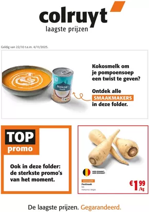 Catalogue Colruyt à Haacht | folder Colruyt | 2025-10-22T00:00:00.000Z - 2025-11-05T00:00:00.000Z