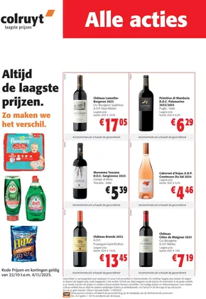 Catalogue Colruyt à Diest | Large sélection d'offres | 2025-10-23T00:00:00.000Z - 2025-11-06T00:00:00.000Z