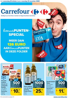 Catalogue Carrefour Market à Saint-Nicolas | CARREFOUR ter TRANSVERSE PB Folder Dutch | 2025-10-28T00:00:00.000Z - 2025-11-10T00:00:00.000Z