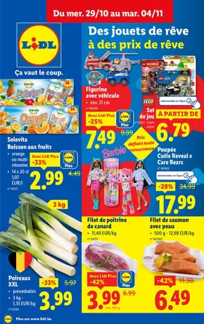 Catalogue Lidl à Liège | 29/10 - 04/11 | 2025-10-29T00:00:00.000Z - 2025-11-04T00:00:00.000Z