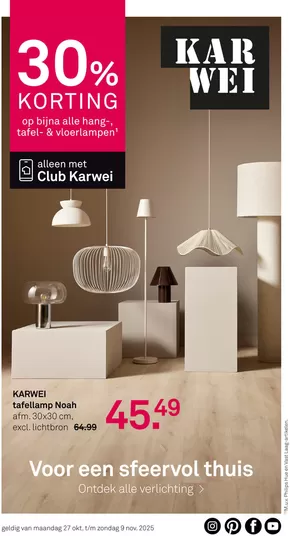 Catalogue Karwei à Arendonk | folder Karwei | 2025-10-26T00:00:00.000Z - 2025-11-09T00:00:00.000Z