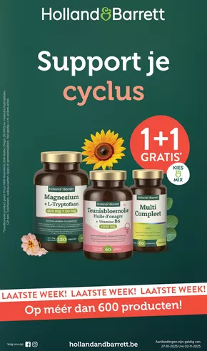 Catalogue Holland & Barrett à Brakel | Support Je Cyclus NL | 2025-10-27T00:00:00.000Z - 2025-11-02T00:00:00.000Z