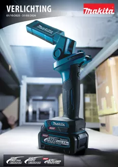 Catalogue Makita | Verlichting | 2025-10-27T00:00:00.000Z - 2026-03-31T00:00:00.000Z