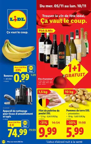 Catalogue Lidl à Hamoir | 05/11 - 10/11 | 2025-10-31T00:00:00.000Z - 2025-11-10T00:00:00.000Z