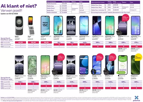 Catalogue Proximus | Verwen Jezelf! | 2025-11-03T00:00:00.000Z - 2026-01-02T00:00:00.000Z