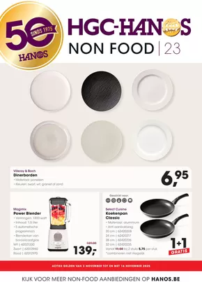 Catalogue Hanos à Malines | Non Food 23 | 2025-11-03T00:00:00.000Z - 2025-11-16T00:00:00.000Z