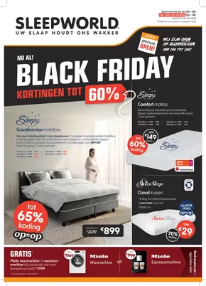 Catalogue Sleepworld à Braine-le-Comte | Black Friday | 2025-11-03T00:00:00.000Z - 2025-11-30T00:00:00.000Z