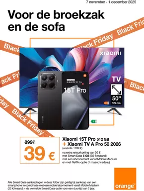 Catalogue Orange à Namur | Voor De Broekzak En De Sofa | 2025-11-07T00:00:00.000Z - 2025-12-01T00:00:00.000Z