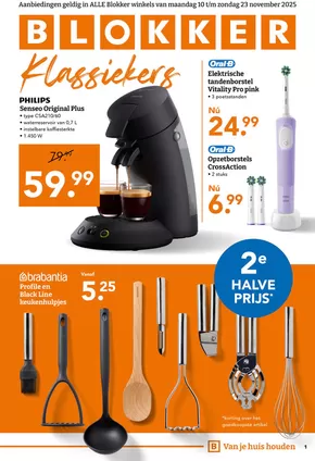 Catalogue BLOKKER à Saint-Nicolas | Klassiekers | 2025-11-11T00:00:00.000Z - 2025-11-23T00:00:00.000Z