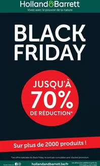 Catalogue Holland & Barrett à Tongres | Black Friday FR | 2025-11-17T00:00:00.000Z - 2025-11-30T00:00:00.000Z