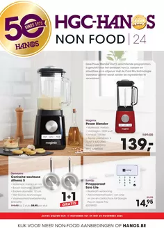 Catalogue Hanos à Veurne | Non Food 24 | 2025-11-17T00:00:00.000Z - 2025-11-30T00:00:00.000Z