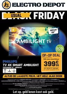 Catalogue Electrodepot à Ninove | Usual Friday NL | 2025-11-20T00:00:00.000Z - 2025-11-26T00:00:00.000Z