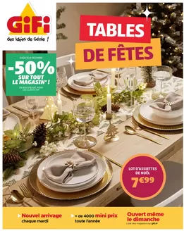 Catalogue GiFi à Londerzeel | Tables De Fêtes FR | 2025-11-26T00:00:00.000Z - 2025-12-08T00:00:00.000Z