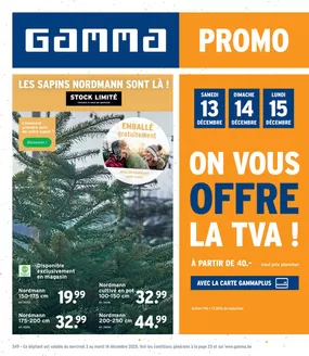 Catalogue GAMMA | Réductions et promotions | 2025-12-03T00:00:00.000Z - 2025-12-16T00:00:00.000Z