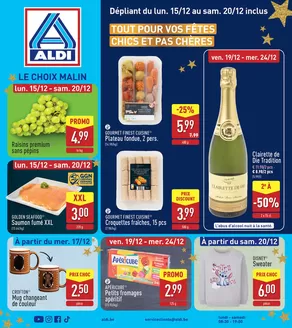 Catalogue Aldi à Saint-Nicolas | Meilleures offres et réductions | 2025-12-15T00:00:00.000Z - 2025-12-24T00:00:00.000Z