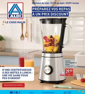 Catalogue Aldi à Louvain | Offres et promotions actuelles | 2025-12-31T00:00:00.000Z - 2026-01-03T00:00:00.000Z